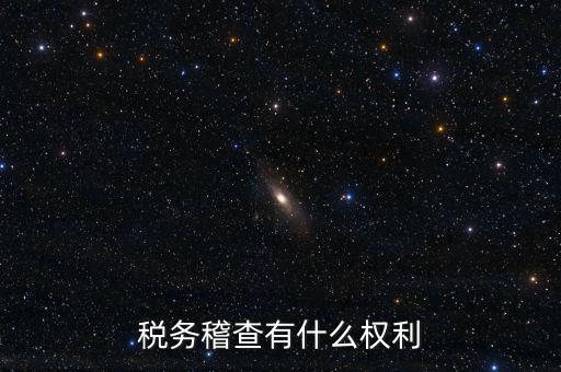 稅務稽查有什么權(quán)利
