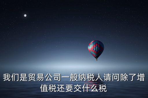除了增值稅還有什么稅，一般納稅人每年除了交增值稅還有什么稅啊比例是多少啊