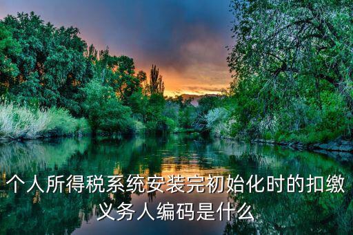 扣繳義務(wù)人編碼扣繳義務(wù)人編碼是什么，扣繳義務(wù)人編碼是什么啊