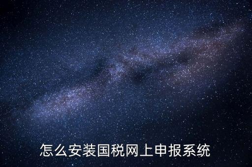 南陽(yáng)國(guó)稅申報(bào)需要下載什么系統(tǒng)，怎么安裝國(guó)稅網(wǎng)上申報(bào)系統(tǒng)