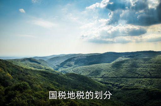 地稅分為什么種類，國(guó)稅地稅的劃分