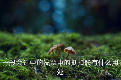 抵扣聯(lián)有什么用，一般會(huì)計(jì)中的發(fā)票中的抵扣聯(lián)有什么用處