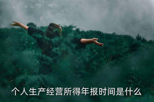 個(gè)人經(jīng)營(yíng)所得是什么時(shí)候申報(bào)，個(gè)人所得稅什么時(shí)候申報(bào)