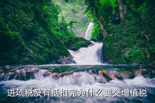進(jìn)項(xiàng)稅未抵扣為什么還要補(bǔ)交稅款，進(jìn)項(xiàng)稅沒(méi)有抵扣完為什么要交增值稅
