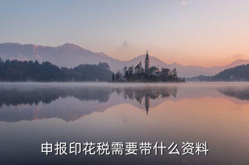 辦理印花稅退稅要帶什么資料，辦理退稅賬號銀行開戶印鑒卡需要提交什么資料急急急