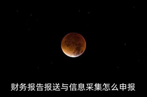 財務(wù)報送與信息采集是什么，財務(wù)報告報送與信息采集怎么申報