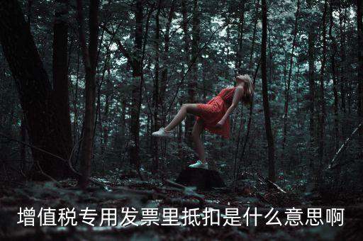 抵扣票是什么意思，增值稅專用發(fā)票里抵扣是什么意思啊