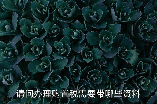 購(gòu)置稅辦理需要什么，購(gòu)買車輛購(gòu)置稅需要哪些手續(xù)