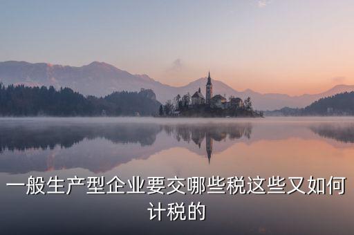 生產(chǎn)型企業(yè)交什么稅，一般生產(chǎn)型企業(yè)要交哪些稅這些又如何計(jì)稅的