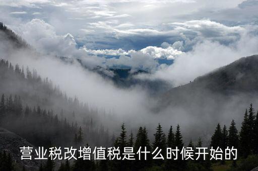 營(yíng)改增是什么時(shí)候開始的，我國(guó)全面推開營(yíng)改增是哪一年