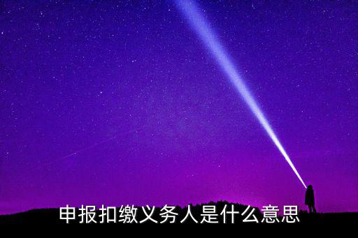 什么是非居民扣繳申報(bào)，非居民所得申報(bào)什么意思