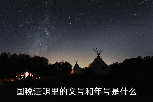 納稅證明文書(shū)號(hào)指什么，營(yíng)業(yè)執(zhí)照清稅證明文號(hào)是什么