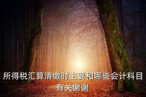 所得稅匯算清繳都涉及到什么，企業(yè)所得稅匯算清繳要做哪些