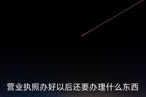 拿到營(yíng)業(yè)執(zhí)照后需要辦理什么資料，請(qǐng)問(wèn)新開(kāi)公司拿了營(yíng)業(yè)執(zhí)照后還要辦些什么