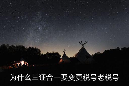 稅號為什么要變更，為什么三證合一要變更稅號老稅號