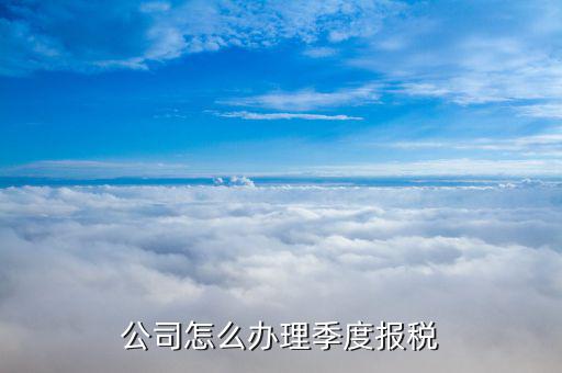 什么企業(yè)按季度申報稅，公司怎么辦理季度報稅