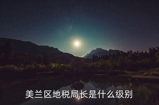 區(qū)地稅局局長什么級別，區(qū)里的地稅局局長是什么級別