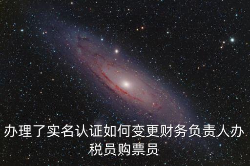 辦稅員在什么網(wǎng)上變更，辦理了實名認證如何變更財務負責人辦稅員購票員