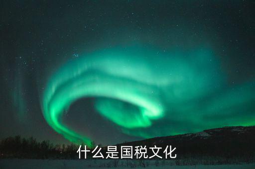 什么是文化國(guó)稅，什么是國(guó)稅文化