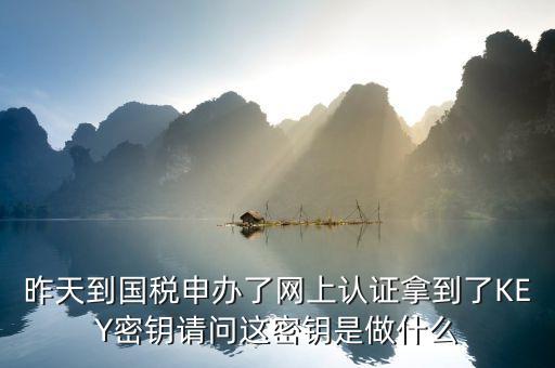 國(guó)稅密鑰和證書是什么，國(guó)稅網(wǎng)的網(wǎng)上認(rèn)證密鑰是做什么用的過(guò)期了怎么辦