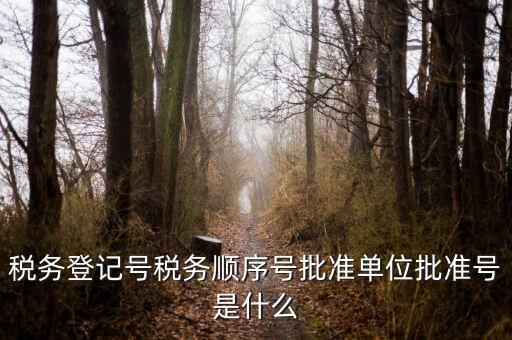 稅務(wù)順序號(hào)是什么，稅務(wù)順序號(hào)是什么意思
