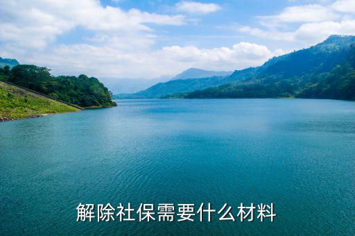 社保解除非正常 需要什么資料，社會保險撤銷有什么材料