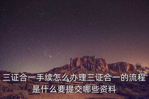 變更地稅三證合一需要什么資料，三證合一營(yíng)業(yè)執(zhí)照換證需要什么資料