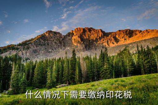 什么需要交印花稅，哪些企業(yè)和個(gè)人需要交納印花稅的