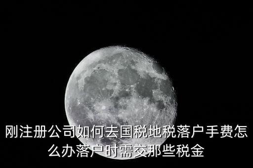 剛注冊(cè)公司如何去國(guó)稅地稅落戶(hù)手費(fèi)怎么辦落戶(hù)時(shí)需交那些稅金