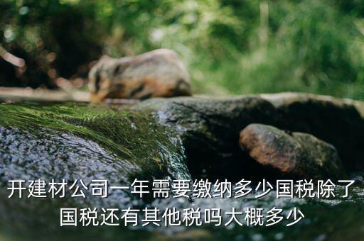 建材生產(chǎn)公司交什么稅，建材業(yè)個體戶要交什么稅