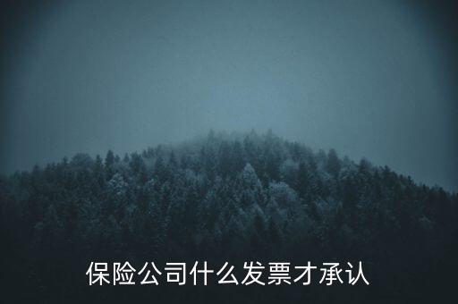 保險(xiǎn)公司要什么發(fā)票，保險(xiǎn)公司什么發(fā)票才承認(rèn)