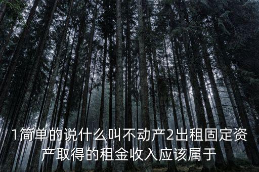 什么是不動產(chǎn)經(jīng)營租賃，不動產(chǎn)租賃不屬于銷售不動產(chǎn)的征稅范圍  正確 錯(cuò)誤