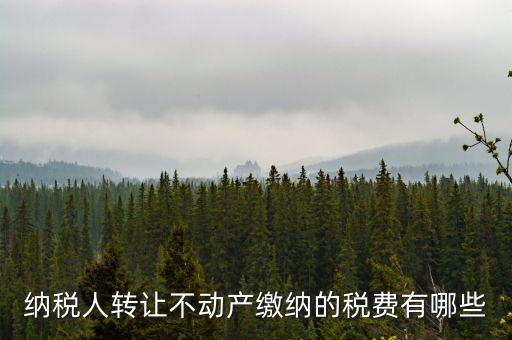 轉(zhuǎn)讓不動產(chǎn)交什么稅，納稅人轉(zhuǎn)讓不動產(chǎn)繳納的稅費(fèi)有哪些
