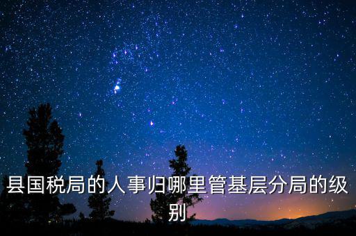 縣國稅局的人事歸哪里管基層分局的級(jí)別