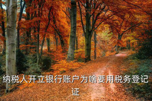 為什么要辦稅務(wù)登記，納稅人為什么在開(kāi)立銀行賬戶(hù)和領(lǐng)購(gòu)發(fā)票時(shí)必須提供稅務(wù)登記證件