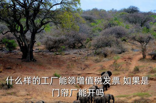 什么樣的公司可以領發(fā)票，什么樣的工廠能領增值稅發(fā)票 如果是門簾廠能開嗎