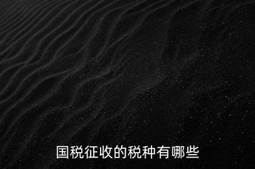 國稅收什么稅，國稅都交什么稅