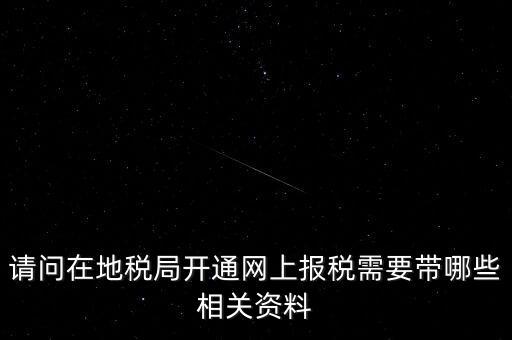 網(wǎng)上申報地稅需要什么，一般納稅人網(wǎng)上申報地稅上要報哪些稅