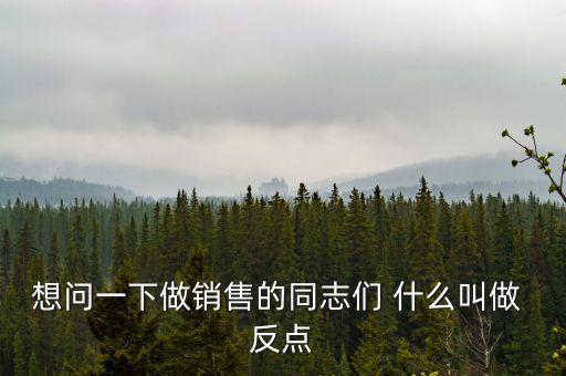 什么是銷(xiāo)售返點(diǎn)，想問(wèn)一下做銷(xiāo)售的同志們 什么叫做 反點(diǎn)
