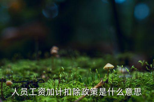 加計(jì)扣除有什么條件，人員工資加計(jì)扣除政策是什么意思