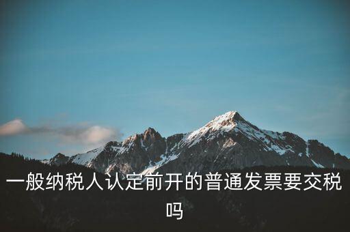 認(rèn)定前發(fā)票是什么，認(rèn)證發(fā)票提示提交發(fā)票為認(rèn)定前發(fā)票我們早就是一般納稅人了  搜