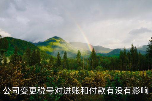 稅號(hào)變更是什么意思，公司變更稅號(hào)對(duì)進(jìn)賬和付款有沒(méi)有影響