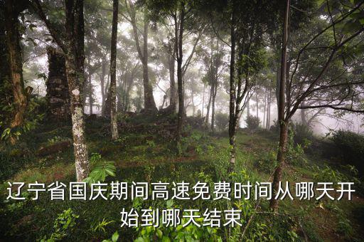 遼寧省河道費(fèi)免征到什么時候，遼寧節(jié)假日高速免費(fèi)什么時候開始