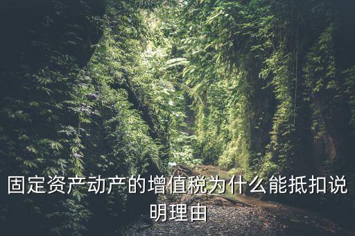 為什么用固定資產(chǎn)抵稅，固定資產(chǎn)抵稅問題