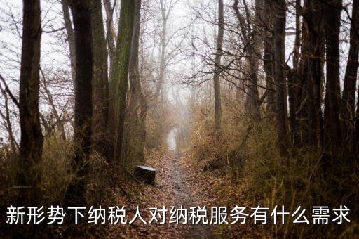納稅服務(wù)的要求是什么，新形勢(shì)下納稅人對(duì)納稅服務(wù)有什么需求