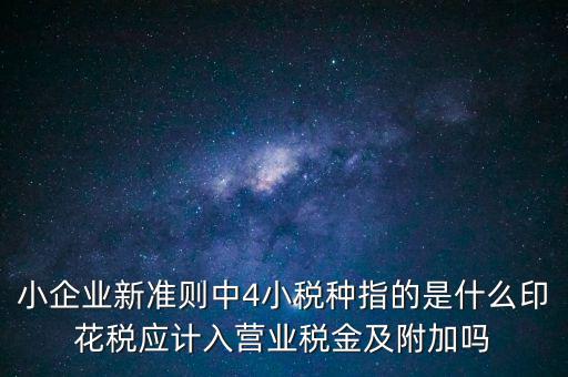 地稅小稅種什么意思，小規(guī)模納稅人地稅一般報什么稅種