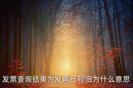 發(fā)票查詢驗舊日期是什么意思，發(fā)票查詢結果為發(fā)票已驗舊為什么意思