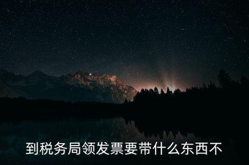 自助領(lǐng)發(fā)票需要什么資料，去稅務(wù)局領(lǐng)發(fā)票需要帶什么資料去