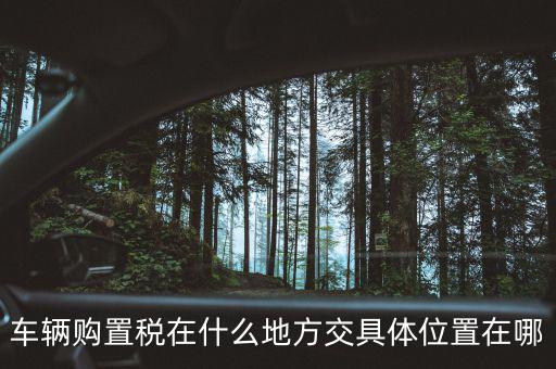 榆次汽車購置稅在什么地方交，車輛購置稅在什么地方交具體位置在哪