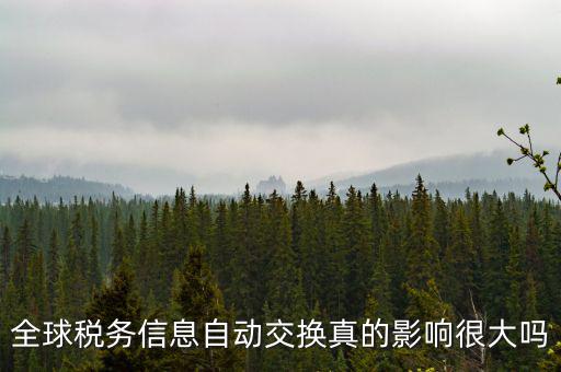 什么是稅務(wù)信息交換，全球稅務(wù)信息自動(dòng)交換真的影響很大嗎
